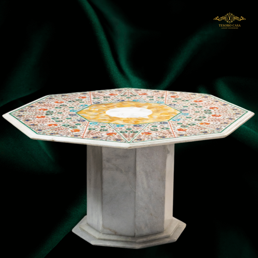 Marble Centre Table with Inlay